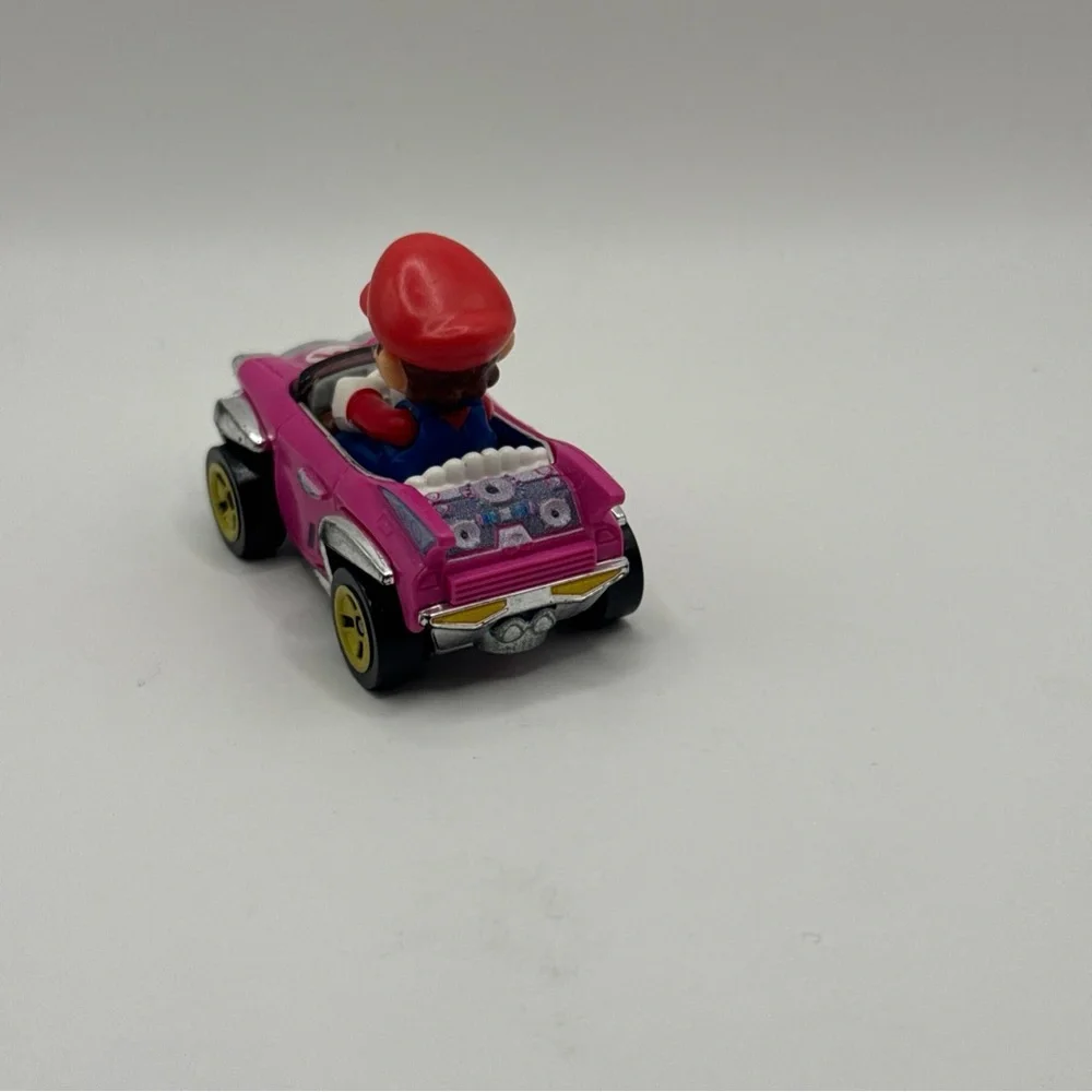 Mario Pink Racer Toy Car with Character Figure